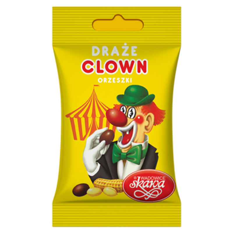 Skawa draże orzeszki clown 70g